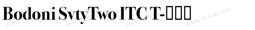 Bodoni SvtyTwo ITC T字体转换